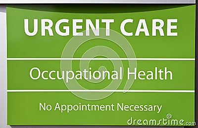 Urgent Care Sign Stock Photo