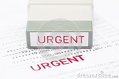 Urgent document, bank statement Stock Photo