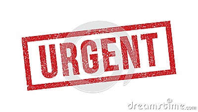 Urgent ink stamp Cartoon Illustration