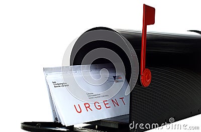 Urgent Letter Stock Photo