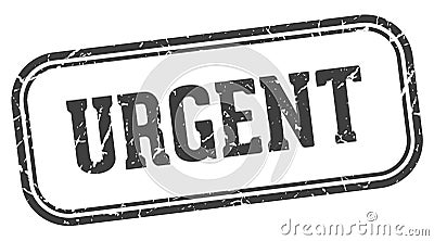 urgent stamp. urgent rectangular stamp on white background Vector Illustration
