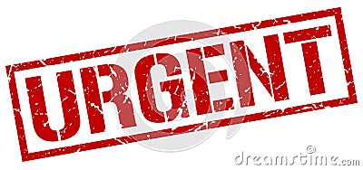 Urgent stamp Vector Illustration