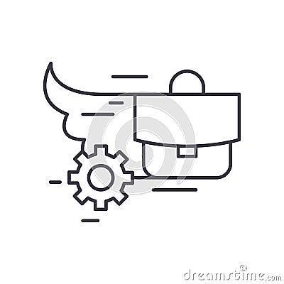 Urgent task icon, linear isolated illustration, thin line vector, web design sign, outline concept symbol with editable Vector Illustration