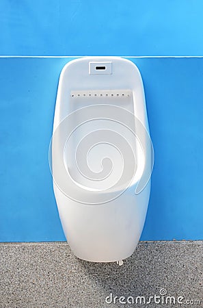 Urinals For Men Only Stock Photo