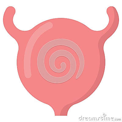 Urinary bladder human organ icon, vector illustration Vector Illustration