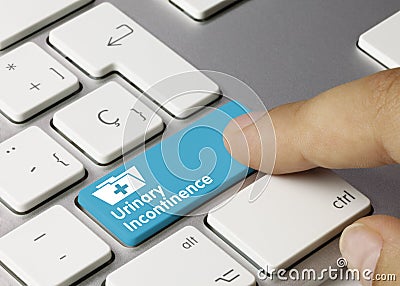 Urinary Incontinence - Inscription on Blue Keyboard Key Stock Photo