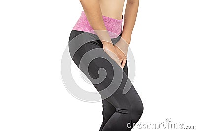 Urinary incontinence in women. Stock Photo