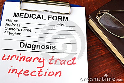 Urinary tract infection. Stock Photo