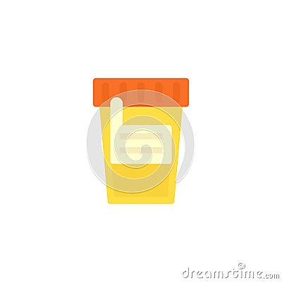 Urine test icon Vector Illustration