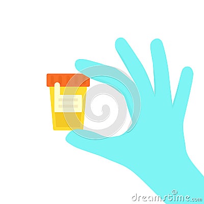 Urine test icon Vector Illustration