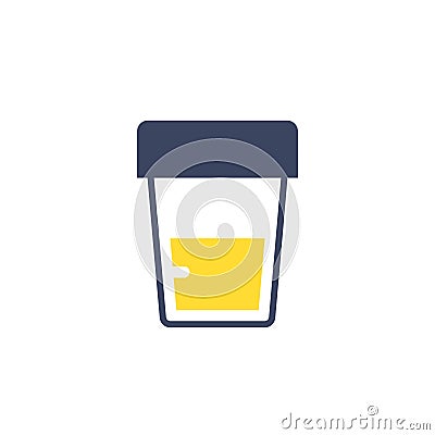 Urine test icon Vector Illustration