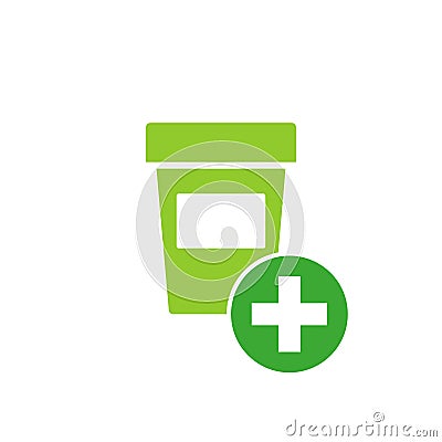 Urine test icon Vector Illustration