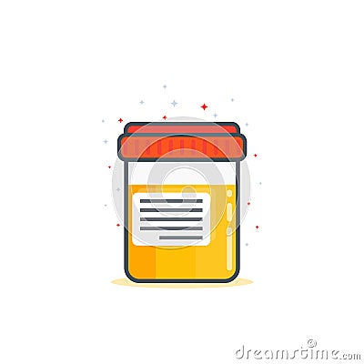 Urine test, vector Vector Illustration