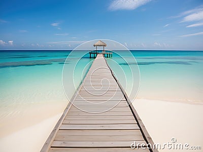 Urlaub auf einer einsamen Insel Stock Photo