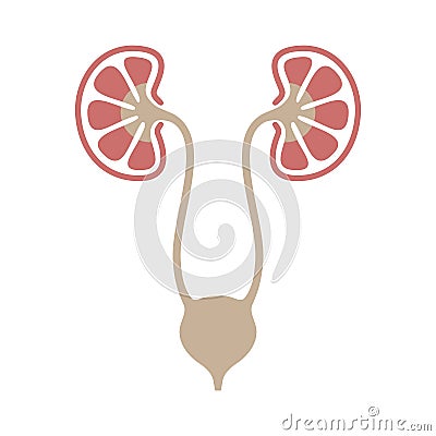 Urology symbol Cartoon Illustration