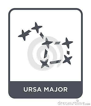 ursa major icon in trendy design style. ursa major icon isolated on white background. ursa major vector icon simple and modern Vector Illustration