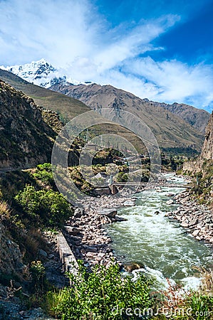 Urubamba Sacred Valley in Peru Stock Photo