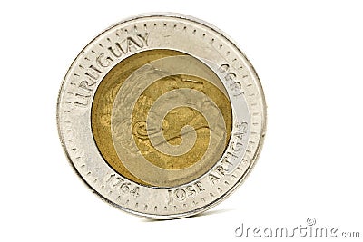 Uruguayan coin Stock Photo