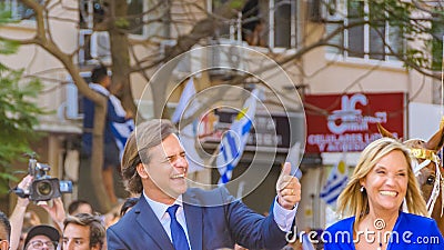 Uruguayan President at Assumption Parade, Montevideo, Uruguay Editorial Stock Photo
