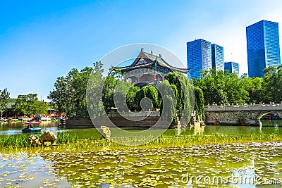 Urumqi People`s Park 02 Stock Photo