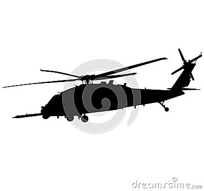 US Air Force army, navy military aircraft fight and transport helicopter flying in the air HH / UH 60G Black Hawk, Pave Hawk helic Stock Photo