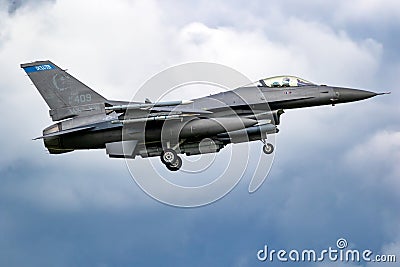 US Air Force F-16C fighter jet Editorial Stock Photo