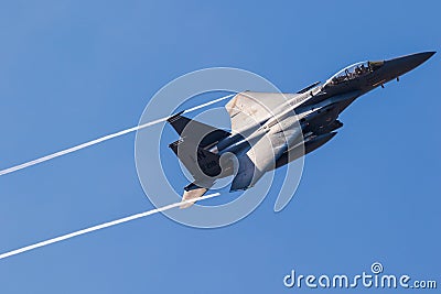 American air force F15 bomber jet aircraft Editorial Stock Photo