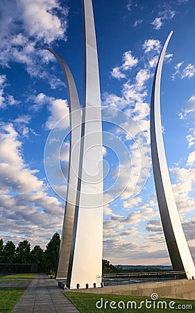 US Air Force Memorial Spires Washington DC Editorial Stock Photo