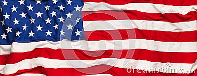 US American flag background or Patriotic USA red white and blue wallpaper Stock Photo