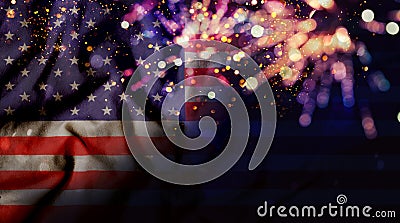US American flag Stock Photo