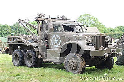 US Army Breakdown Recovery Truck Editorial Stock Photo