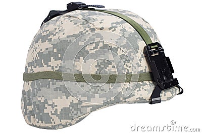 us army kevlar helmet with night vision mount Stock Photo