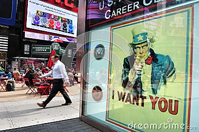 US Army recruit center Editorial Stock Photo