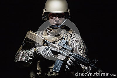 US Army Special Forces Group soldier Stock Photo