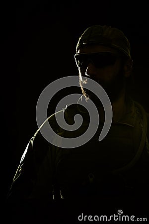 US Army Special Forces Group soldier Stock Photo