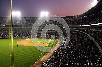 US Cellular Field at Twilight Editorial Stock Photo