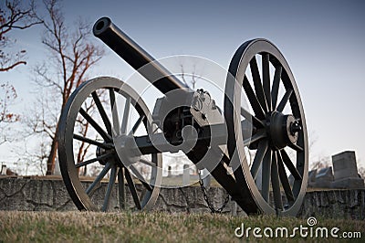 US Civil War cannon Stock Photo