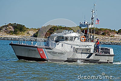 US Coast Guard Boat Editorial Stock Photo