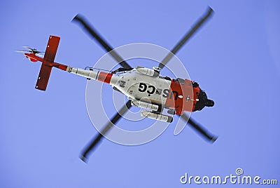 US Coast Guard Helicopter Editorial Stock Photo