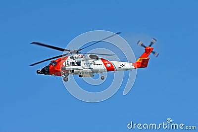 US Coast Guard Helicopter Editorial Stock Photo