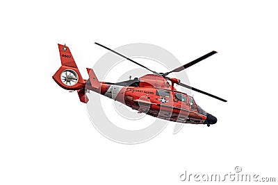 US Coast Guard Helicopter Editorial Stock Photo