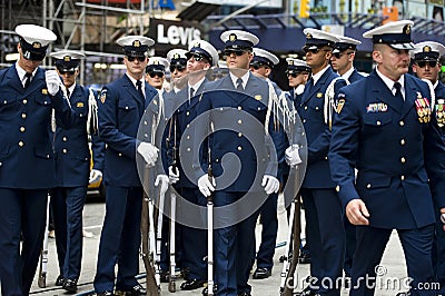 Us coast guard parade Editorial Stock Photo