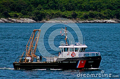 US Coast Guard patrol boat Editorial Stock Photo