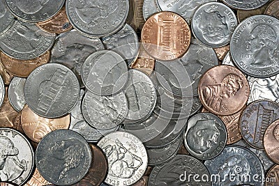 US Coins Stock Photo