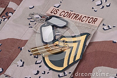 Us contractor concept Stock Photo