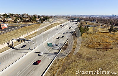 US 36 in Denver, Colorado Stock Photo