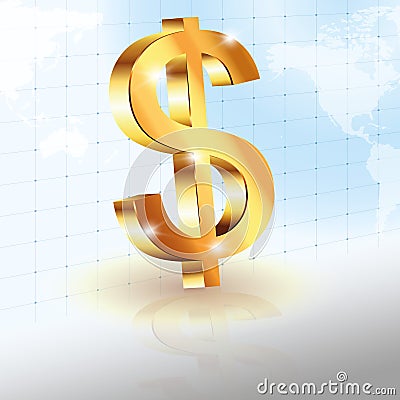 US dollar Cartoon Illustration