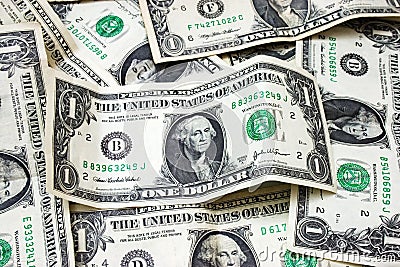 US dollar bills Stock Photo