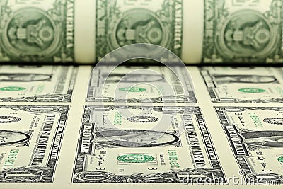 US Dollar sheet Stock Photo