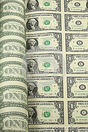 US Dollar sheet Stock Photo